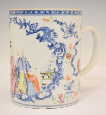 Lot 441 - Late 18th century Chinese Canton Famille Rose export porcelain mug