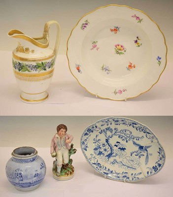 Lot 427 - Meissen porcelain soup plate etc