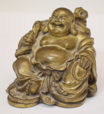 Lot 455 - Japanese brass alloy figure of Daikoku
