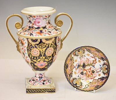 Lot 388 - Early 19th century Derby porcelain vase, etc