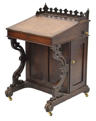 Lot 545 - Victorian rosewood Davenport