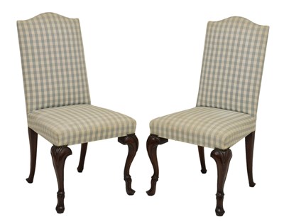 Lot 510 - Pair of 18th century walnut dining chairs