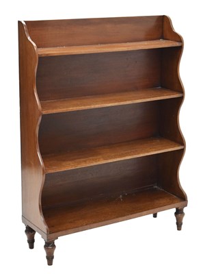 Lot 544 - 19th century mahogany four-tier waterfall bookcase