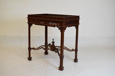 Lot 659 - Reproduction Chippendale-style occasional table