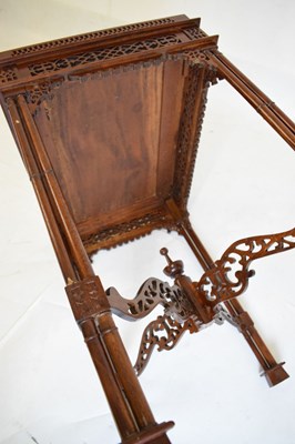 Lot 659 - Reproduction Chippendale-style occasional table