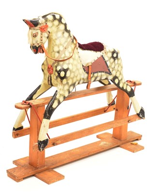 Lot 364 - Children's painted dapple rocking horse