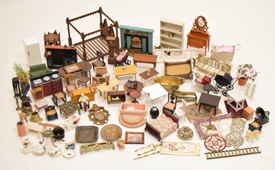 Lot 363 - Quantity of 20th century dolls house furniture and accessories