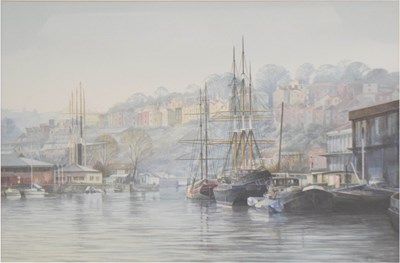Lot 513 - Kenneth Stanley Tadd (British, 20th century) - Watercolour - 'Looking Down River'
