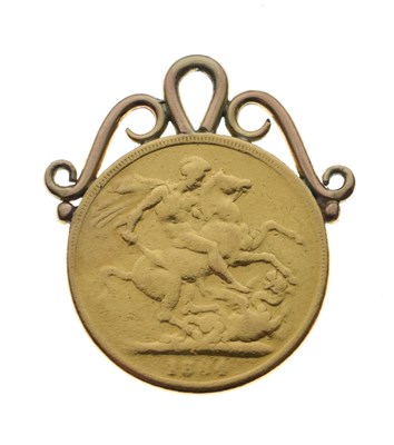 Lot 175 - Queen Victoria gold sovereign, possibly 1884