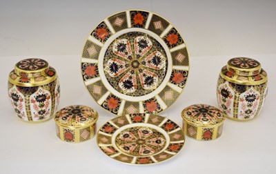 Lot 418 - Group of Royal Crown Derby Old Imari pattern wares