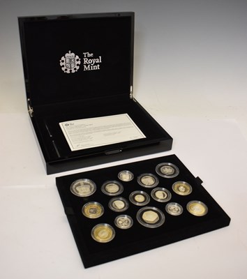 Lot 197 - Royal Mint - Elizabeth II - UK silver proof fifteen coin set, 2013