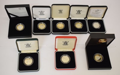 Lot 201 - Royal Mint - Elizabeth II - Eight UK silver proof piedfort two-pound coins