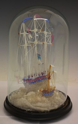 Lot 377 - Spun glass 'frigger'
