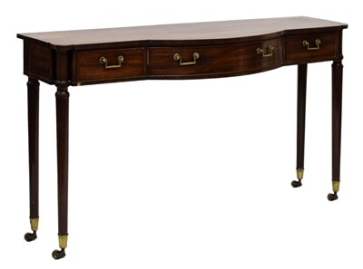 Lot 527 - Gillows of Lancaster - Late George III mahogany serving or side table
