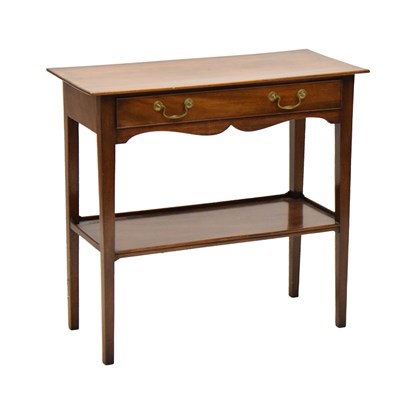 Lot 556 - Late George III mahogany side table