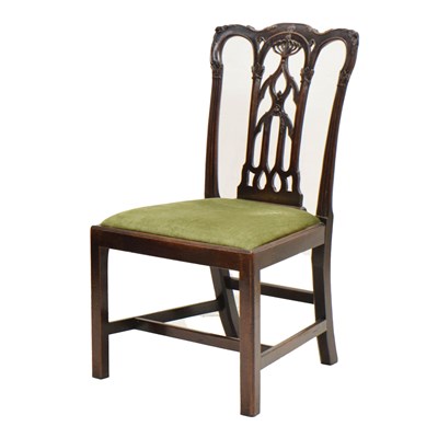 Lot 548 - Mid 18th century Chippendale design mahogany dining chair