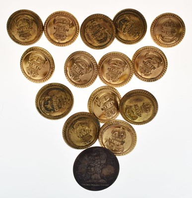 Lot 338 - Two sets of Naval gilt metal buttons