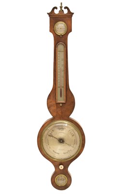 Lot 529 - 19th century mahogany wheel barometer