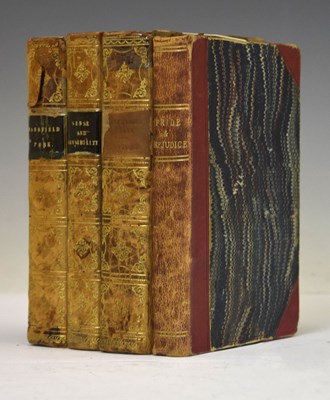 Lot 250 - Jane Austen – Richard Bentley, 1833, four volumes, and Pride and Prejudice, Tauchnitz, 1870