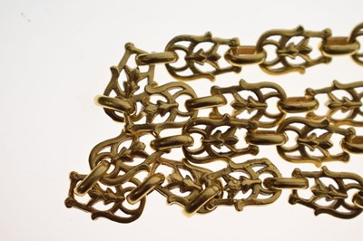 Lot 36 - Unmarked yellow metal necklace