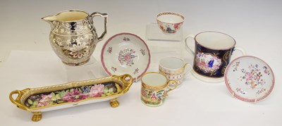 Lot 387 - Worcester (Barr, Flight & Barr) porcelain coffee can, etc