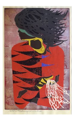 Lot 456 - Tadashi Nakayama (1927-2014) ‘Red Coat’, signed and dated 1957