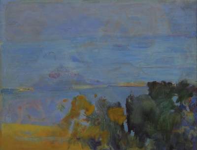 Lot 324 - Rose Hilton (British, 1931-2019) - Oil on canvas - 'St Michael's Mount, Cornwall'