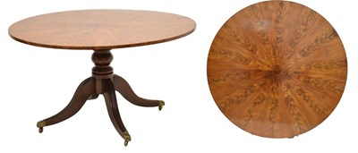 Lot 541 - Regency style mahogany snap-top centre or breakfast table
