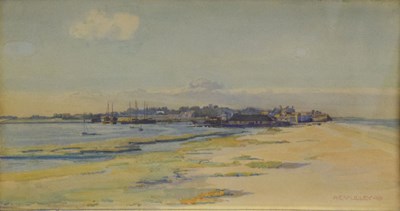 Lot 507 - Albert E. V, Lilley (fl.1892-1940) - Watercolour - Coastal scene