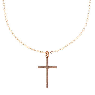 Lot 65 - 9ct gold cross pendant necklace
