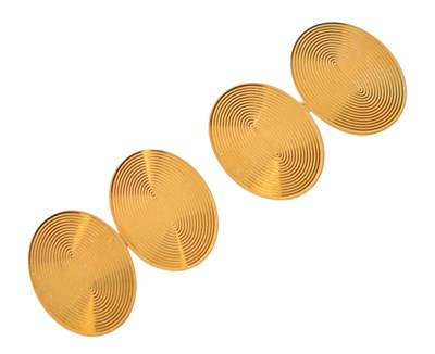 Lot 50 - George V pair of 18ct gold cufflinks