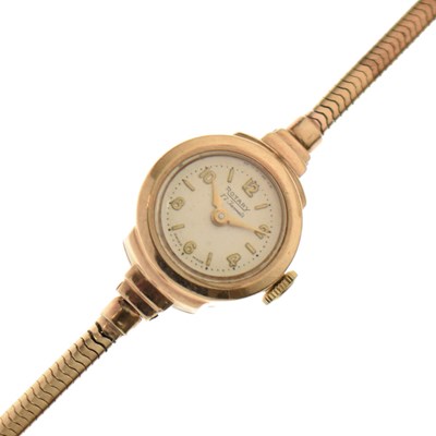 Lot 120 - Rotary - Lady's 1960s 9ct gold cased bracelet watch
