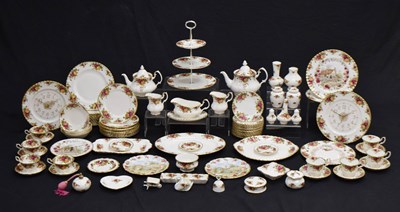 Lot 436 - Collection of Royal Albert 'Old Country Roses' tea, dinner, and decorative wares