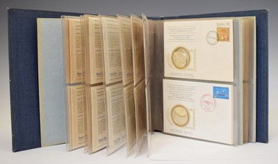 Lot 172 - Album of International Society of Postmasters First Day Cover Sterling Silver limited edition proof coins