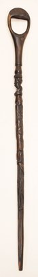 Lot 251 - African carved hardwood walking stick or cane