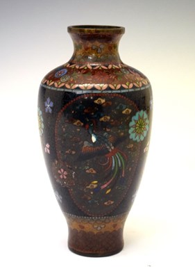 Lot 244 - Japanese cloisonne vase