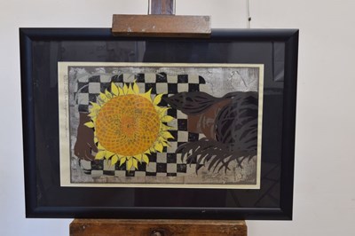 Lot 455 - Tadashi Nakayama (1927-2014) ‘Holding a Sunflower’, signed and dated 1957