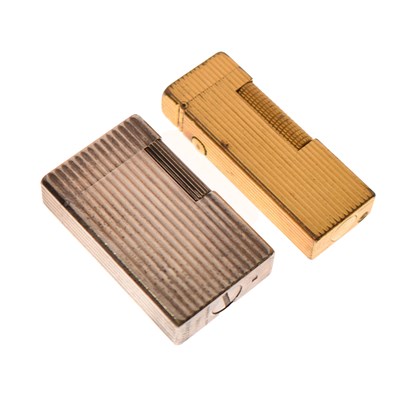 Lot 258 - Dunhill Rollagas gilt lighter, and a Dupont lighter