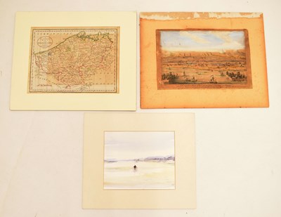 Lot 460 - 18th century hand coloured engraved map of the Netherlands