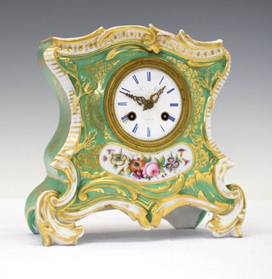 Lot 390 - Louis & Mier, Paris - 19th Century French porcelain-cased mantel clock