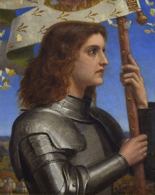 Lot 288 - Charles Goldie, (fl. 1855-1879) - Oil on canvas - Joan of Arc