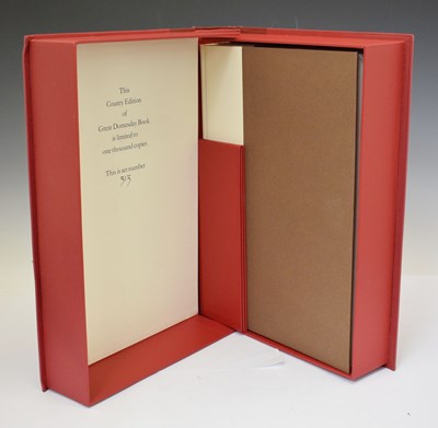 Lot 446 - The Wiltshire County edition of The Great Domesday Book, three volumes, in slipcase