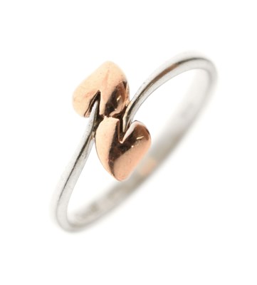 Lot 50 - Clogau - Silver and rose gold 'Tree of Life' ring