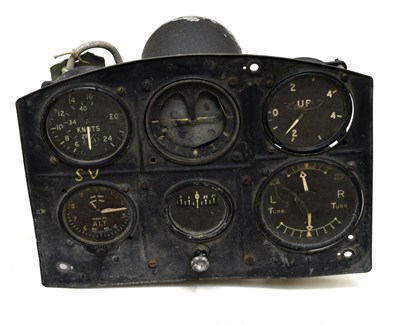 Lot 121 - British World War Two era Royal Air Force blind flying panel