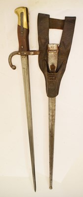 Lot 348 - French model 1874 Gras rifle bayonet