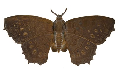 Lot 124 - Victorian brass Copestake Moore Crampton Co. London 'butterfly' needle case