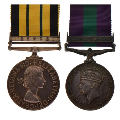 Lot 338 - George VI General Service Medal and Elizabeth II Africa General Service Medal