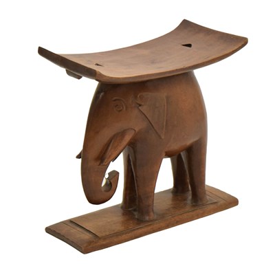 Lot 297 - African elephant stool
