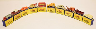Lot 362 - Matchbox Series Moko Lesney - Ten boxed diecast model vehicles