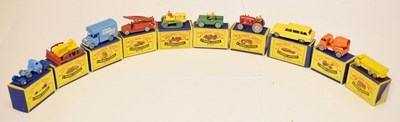 Lot 364 - Matchbox Series Moko Lesney - Ten boxed diecast model vehicles